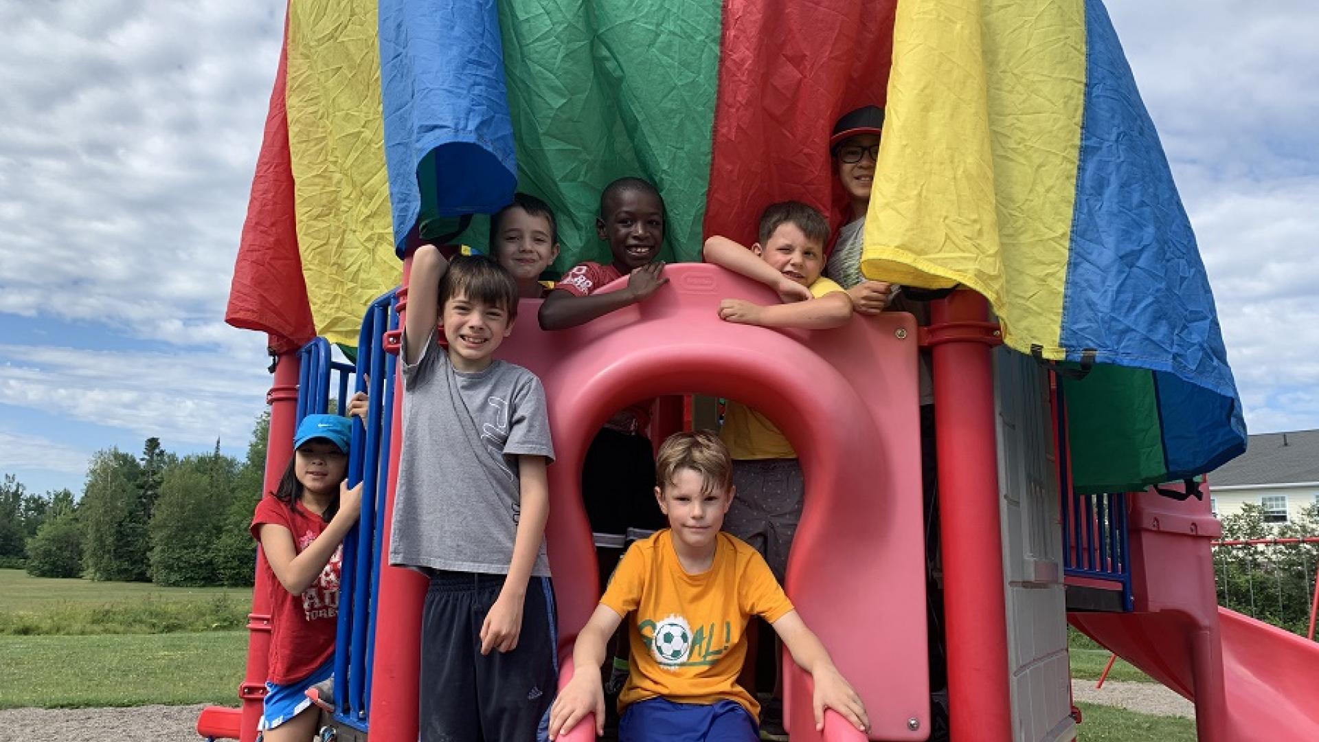 Children participating at our Zig Zag Summer Playground Program