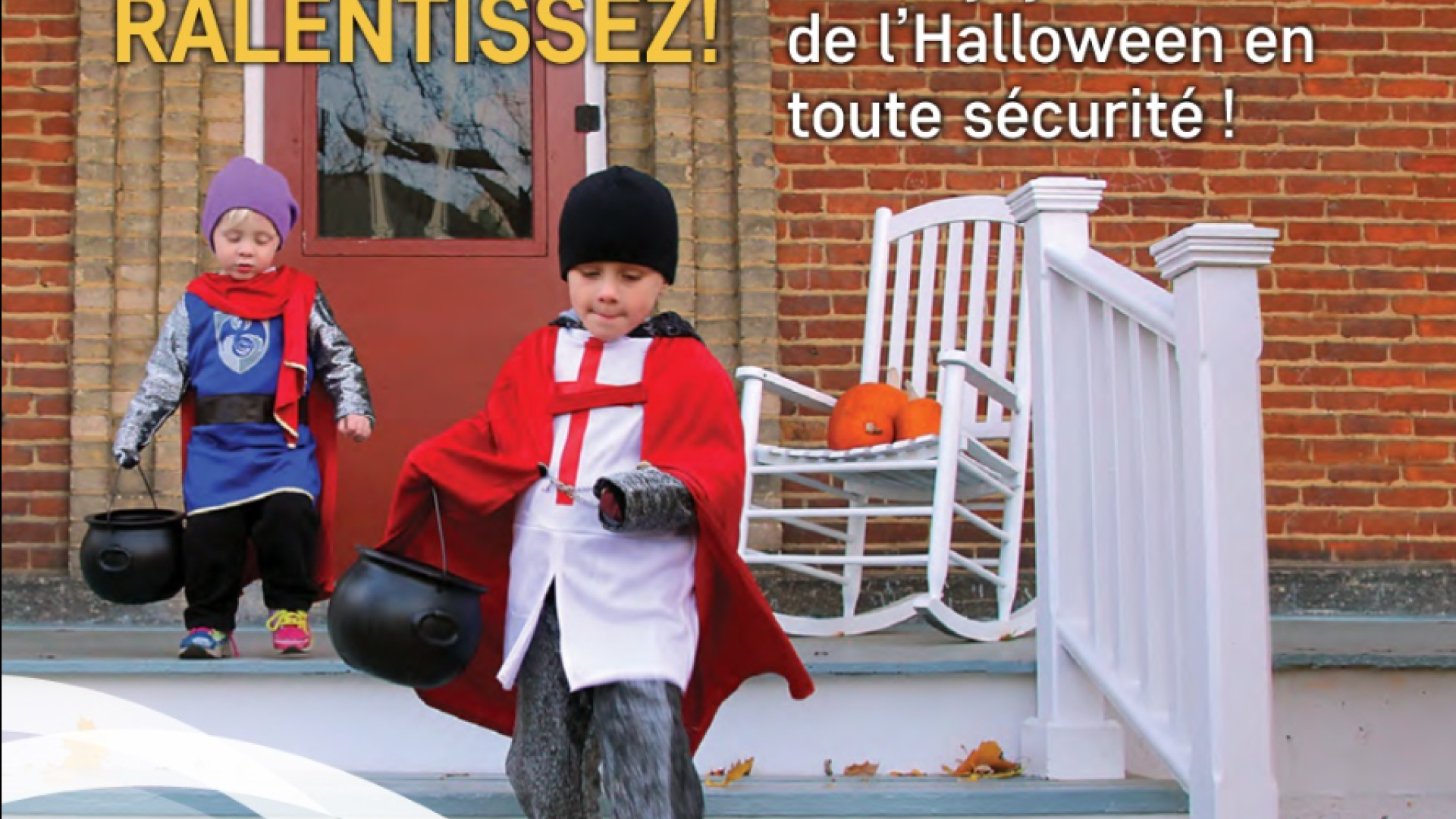 les enfants à l'occasion d'Halloween