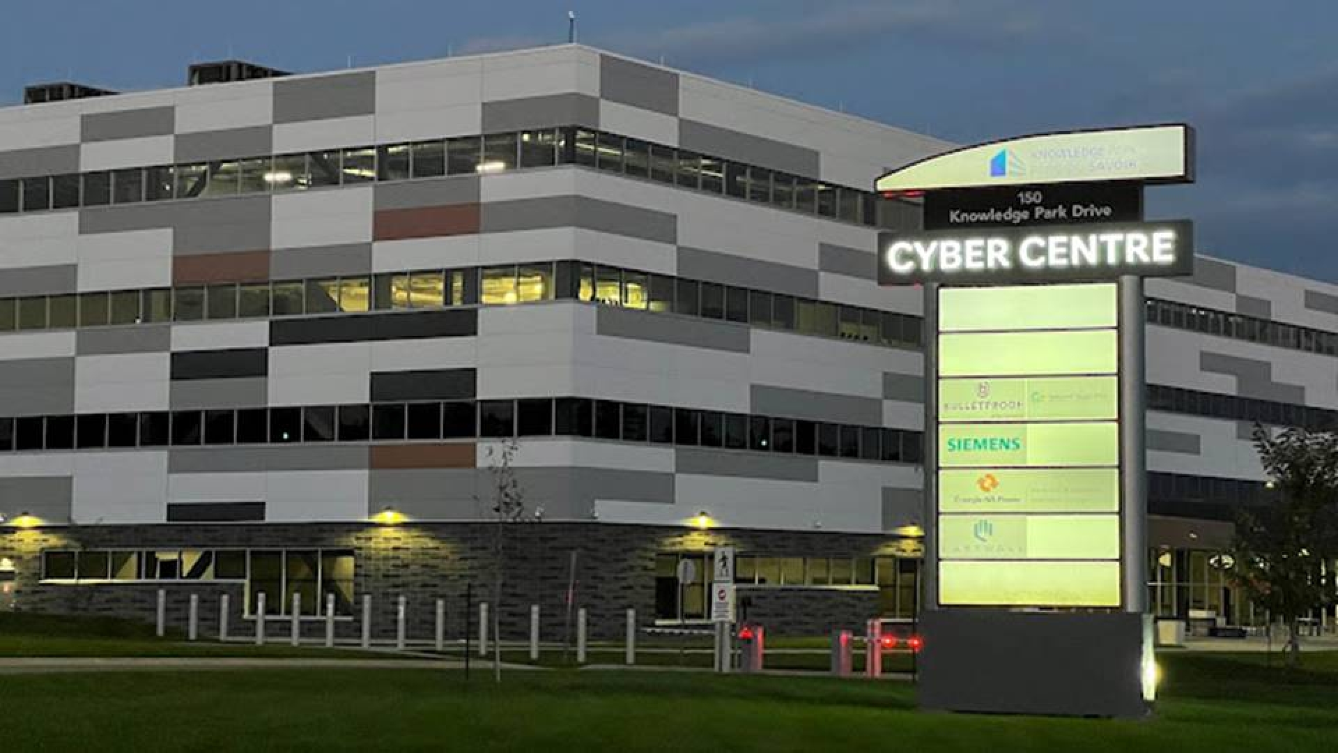 Cyber Centre at dusk