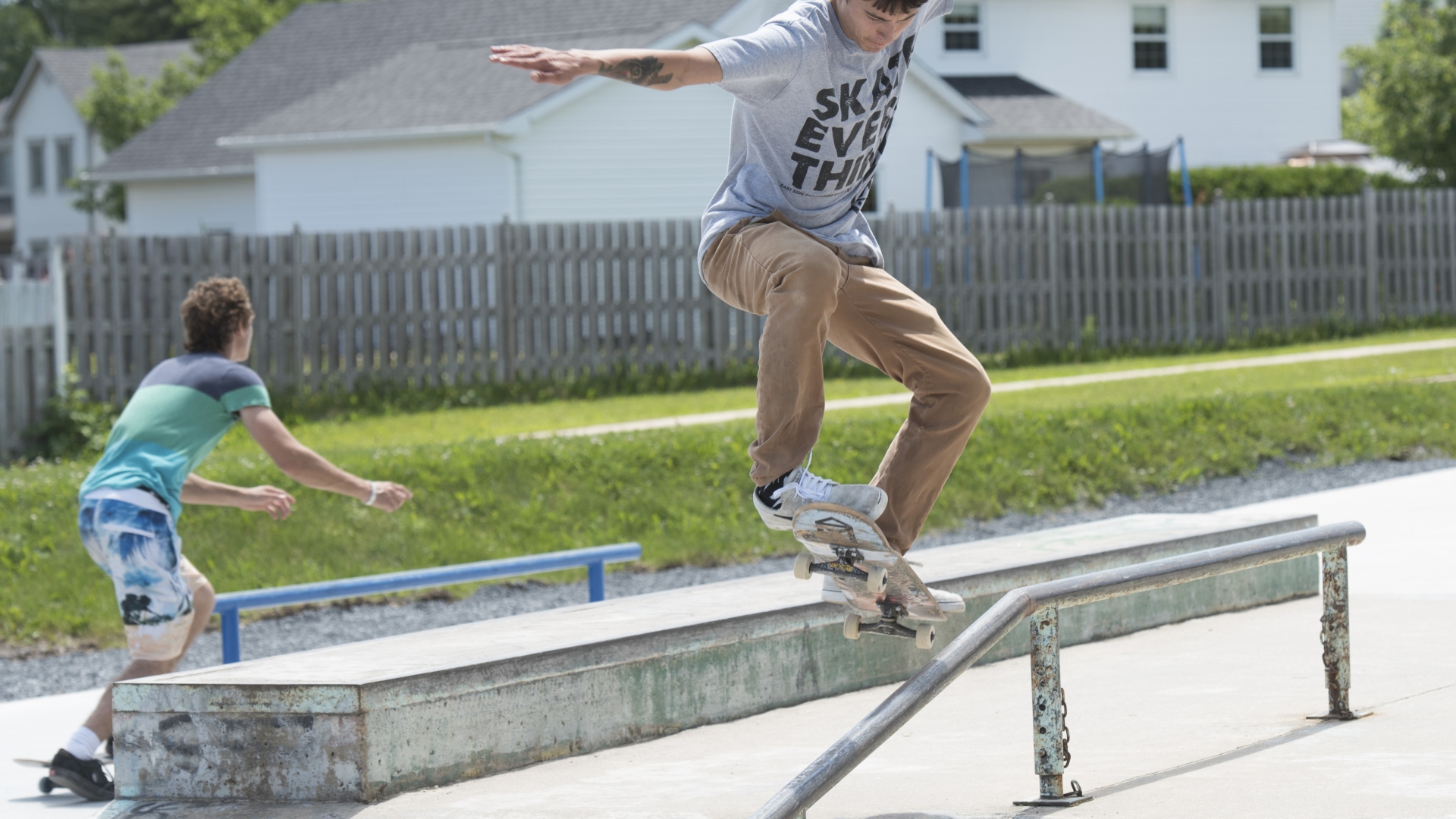 Skateboard trick