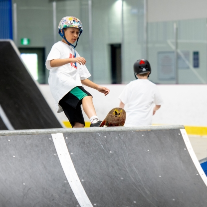 Youth skateboarding at Northside Youth Centre