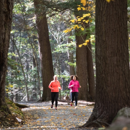 Runners in Odell Park