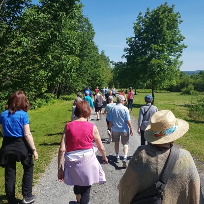 Seniors on Wednesday Walkers walk