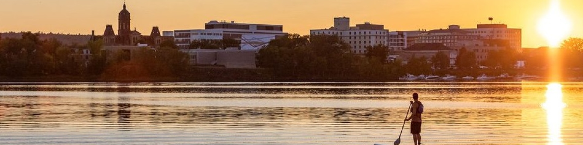 Paddle Boarder in the St. John River