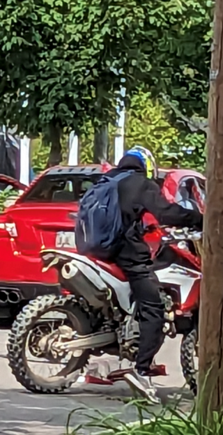 Person on dirtbike