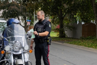 TEU member at traffic stop