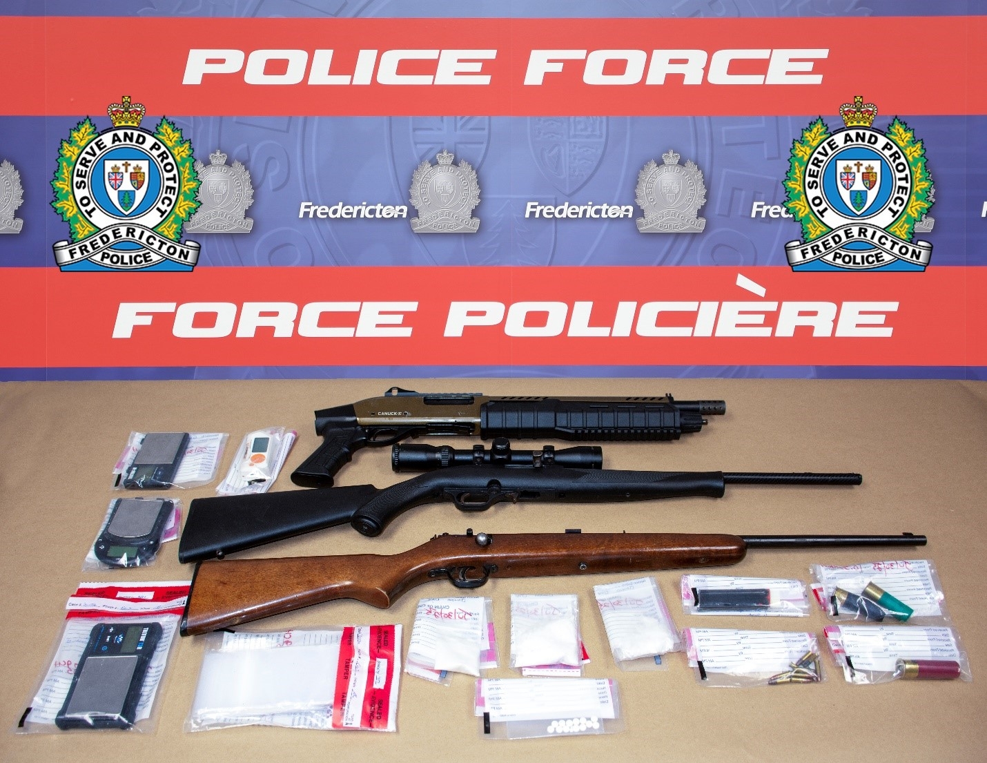 Search warrant, seized items